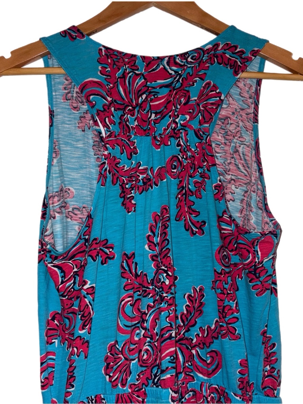 Lilly Pulitzer Mills Maxi Dress Searulean Blue Rhode Island Reef Medium - Picture 5 of 7